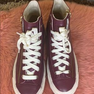 Diesel ::: Dvelows Leather Ankle Sneakers 👟